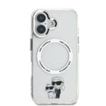 Karl Lagerfeld IML Karl and Choupette MagSafe Transparent Kryt iPhone 16 Plus
