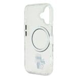 Karl Lagerfeld IML Karl and Choupette MagSafe Transparent Kryt iPhone 16 Plus