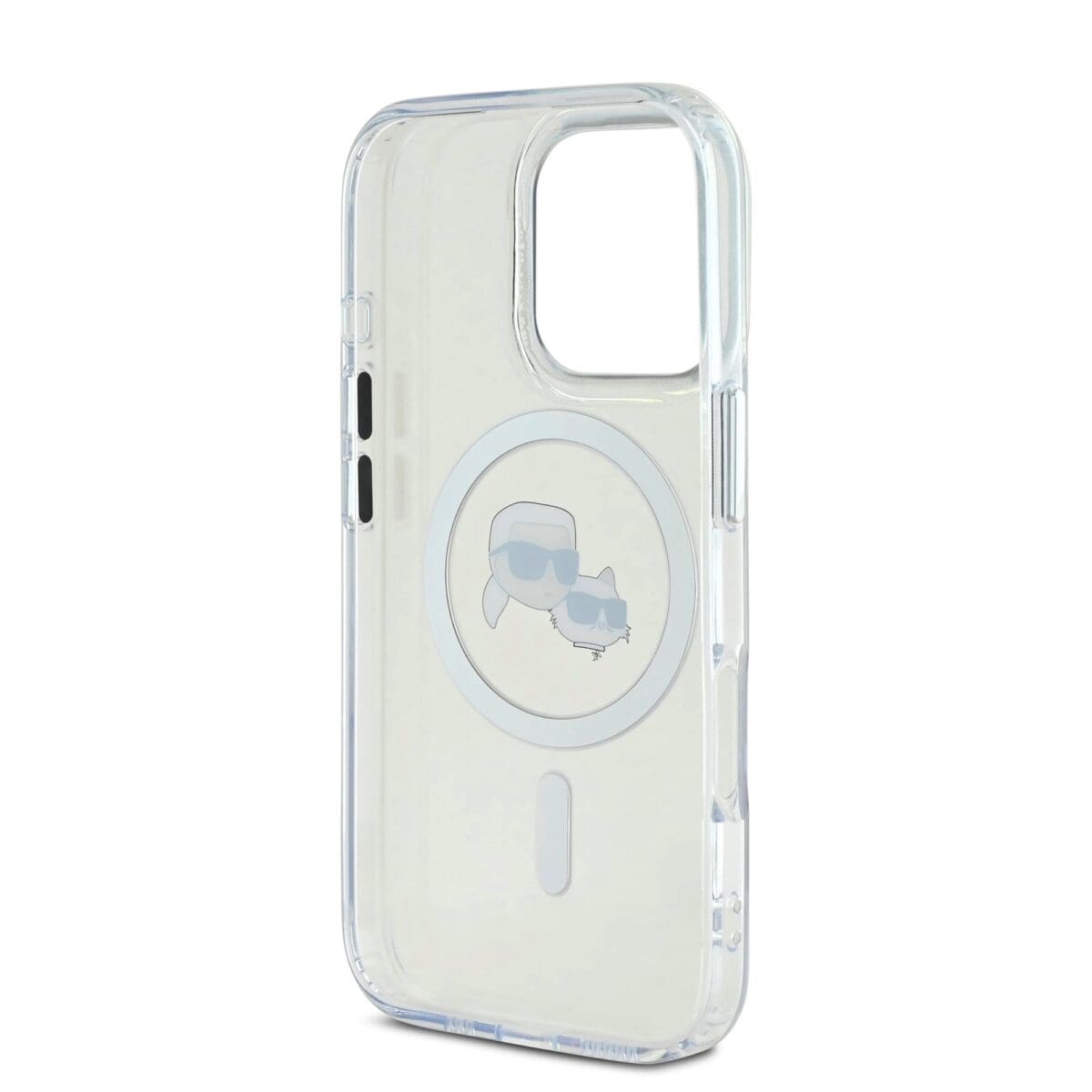 Karl Lagerfeld IML K&CH Heads Metal Frame MagSafe Transparent Kryt iPhone 16 Pro
