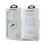 Karl Lagerfeld IML K&CH Heads Metal Frame MagSafe Transparent Kryt iPhone 16 Pro