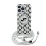 Karl Lagerfeld IML Monogram Crossbody K&CH Heads MagSafe Transparent Kryt iPhone 16 Pro