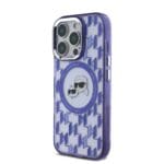 Karl Lagerfeld IML Monogram K&CH Heads MagSafe Purple Kryt iPhone 16 Pro