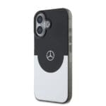 Mercedes PC/TPU Double Layer MagSafe Black/Silver Kryt iPhone 16