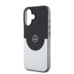 Mercedes PC/TPU Double Layer MagSafe Black/Silver Kryt iPhone 16