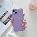 BHcase Camera Leather Monogram Purple Kryt iPhone 13 Pro