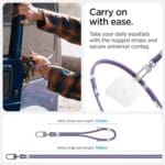 Spigen Universal Strap Set Crossbody & Wrist Deep Purple