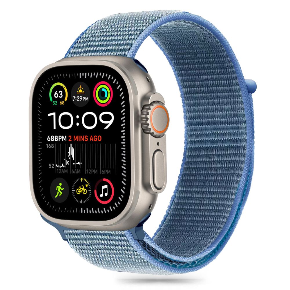 Tech-Protect Nylon Apple Watch 6 / 7 / 8 / 9 / 10 / Se (40 / 41 / 42 mm) Baby Blue