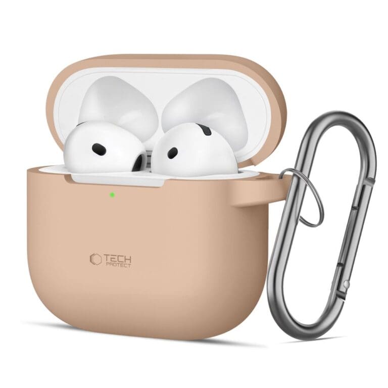 Tech-Protect Silicone Hook Caffe Latte Kryt AirPods 4