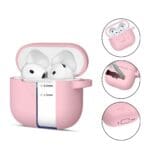 Tech-Protect Silicone Hook Dusty Pink Kryt AirPods 4