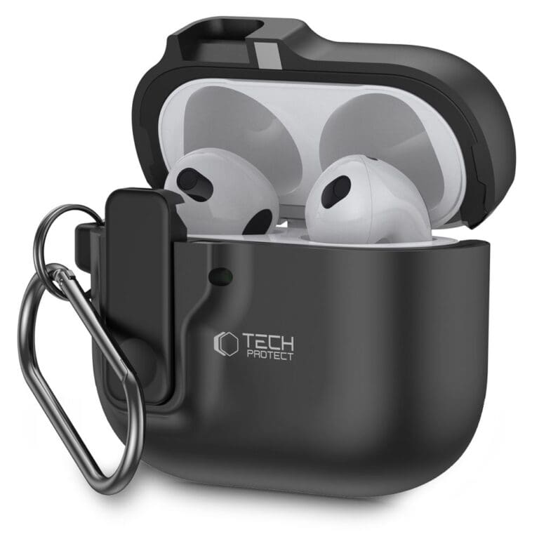 Tech-Protect Slim Hook Black Kryt AirPods 4