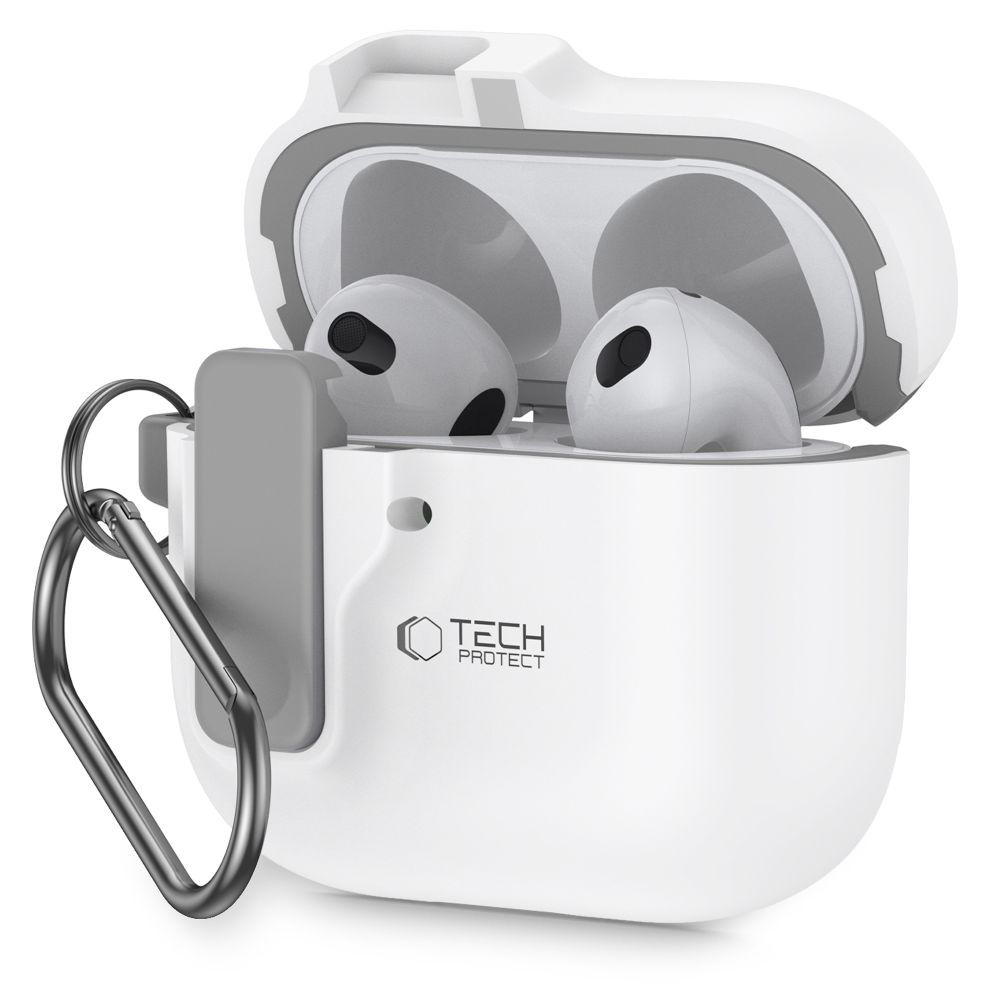 Tech-Protect Slim Hook White Kryt AirPods 4