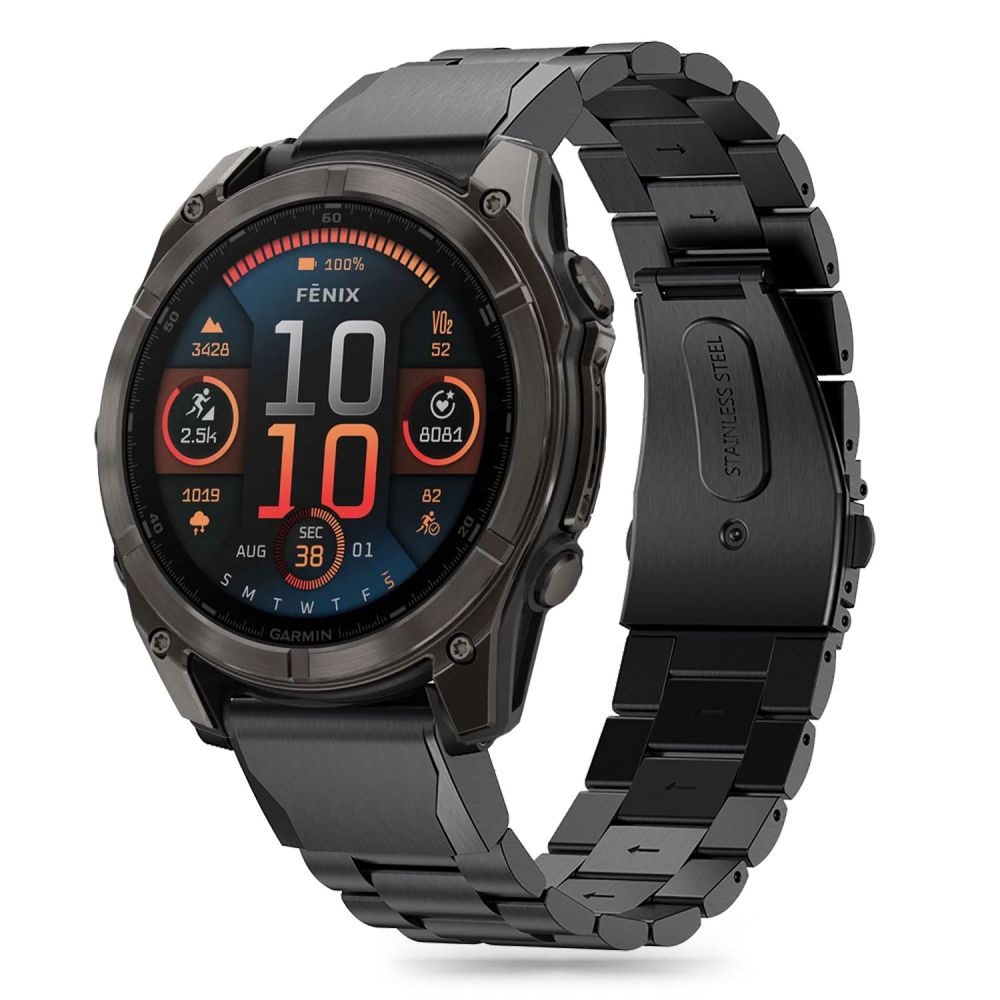 Tech-Protect Stainless Garmin Fenix 5 / 6 / 6 Pro / 7 / 8 (47 mm) / E Black