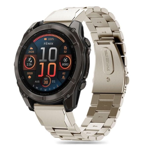 Tech-Protect Stainless Garmin Fenix 5X / 5X Plus / 6X / 6X Pro / 7X / 8 (51 mm) Titanium