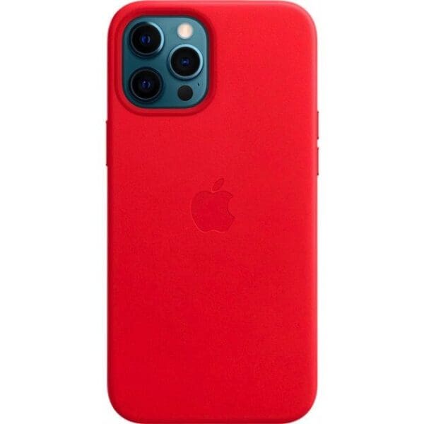 Apple MHKJ3ZA/A Leather MagSafe Scarlet Kryt iPhone 12 Pro Max