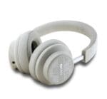 DKNY PU Leather Checkered Pattern Wireless Headphones Pearl