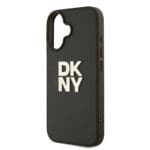 DKNY PU Leather Stack Logo Wrist Strap Green Kryt iPhone 16