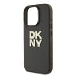 DKNY PU Leather Stack Logo Wrist Strap Green Kryt iPhone 16 Pro