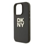 DKNY PU Leather Stack Logo Wrist Strap Green Kryt iPhone 16 Pro Max