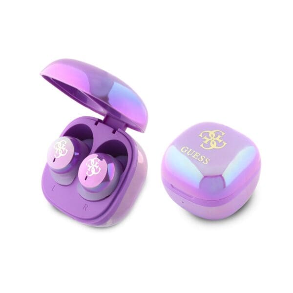 Guess 4G Logo Mini TWS Wireless Headphones Purple