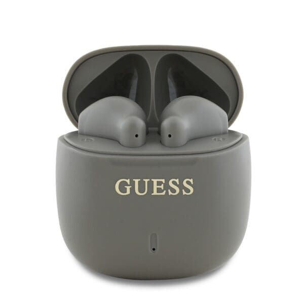 Guess Printed Classic Logo TWS Wireless Headphones Taupe