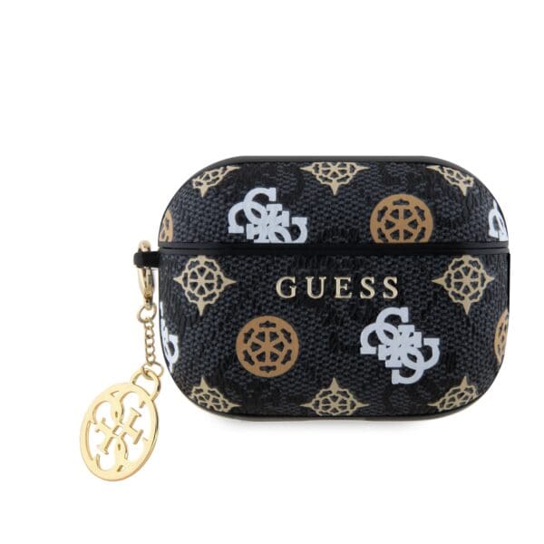 Guess PU 4G Peony Charm Black Kryt AirPods Pro 2