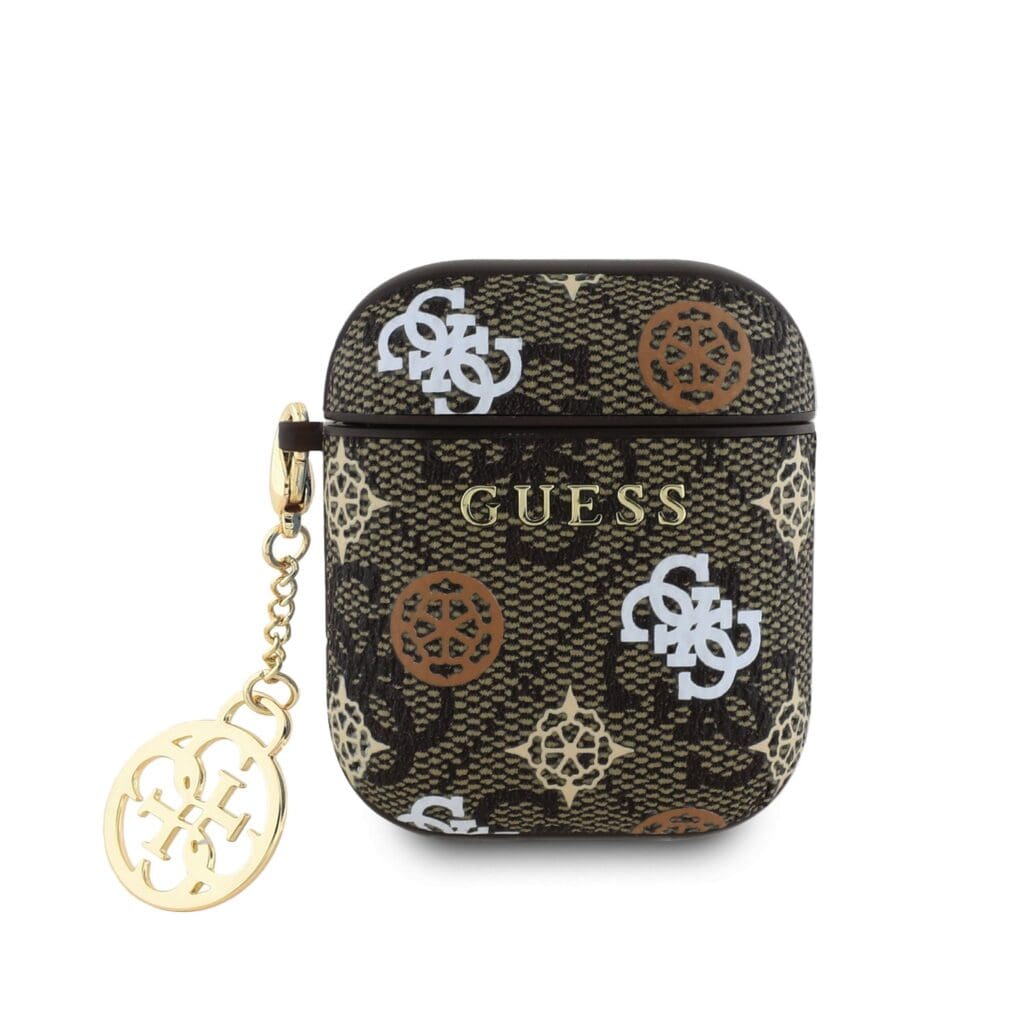 Guess PU 4G Peony Charm Brown Kryt AirPods Pro/Pro 2