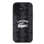 Lacoste Blend Monogram MagSafe Black Kryt iPhone 16 Pro Max