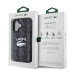 Lacoste Blend Monogram MagSafe Black Kryt iPhone 16 Pro Max