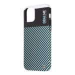 OBAL:ME Flossy Stripes Apple Black/Sky Blue Kryt iPhone 12/12 Pro