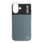 OBAL:ME Flossy Stripes Apple Black/Sky Blue Kryt iPhone 16 Plus