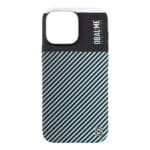 OBAL:ME Flossy Stripes Apple Black/Sky Blue Kryt iPhone 16 Pro Max