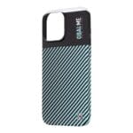 OBAL:ME Flossy Stripes Apple Black/Sky Blue Kryt iPhone 16 Pro Max