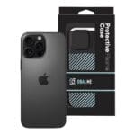 OBAL:ME Flossy Stripes Apple Black/Sky Blue Kryt iPhone 16 Pro Max