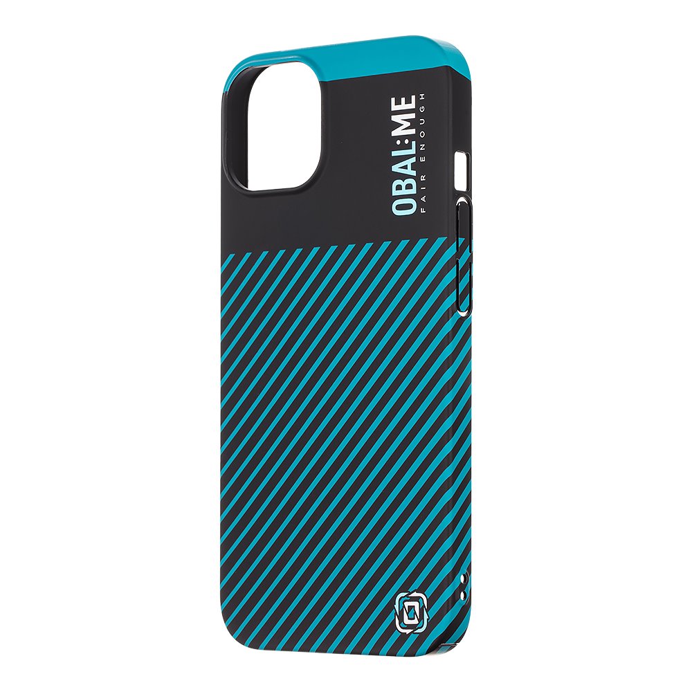 OBAL:ME Flossy Stripes Apple Black/Teal Kryt iPhone 13