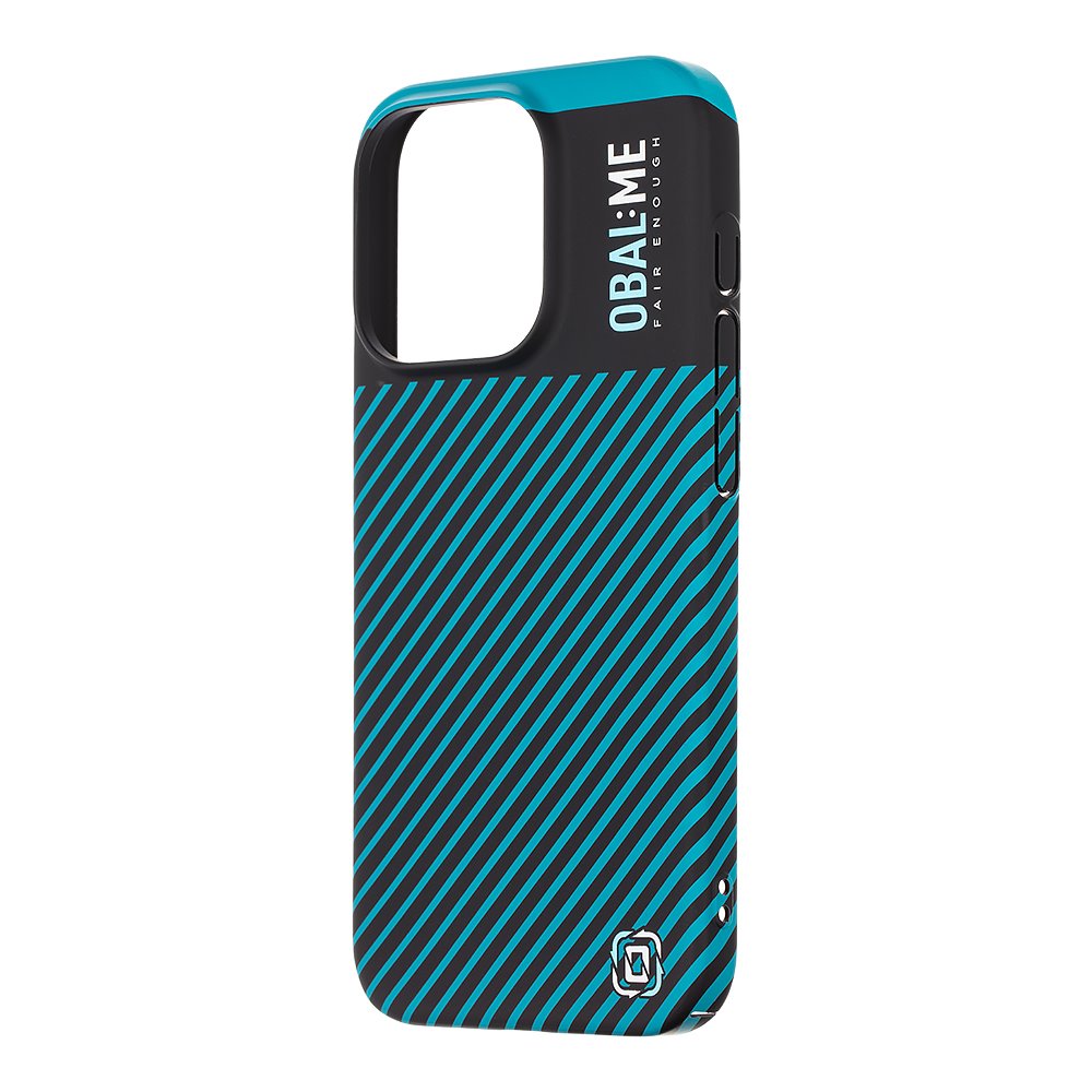 OBAL:ME Flossy Stripes Apple Black/Teal Kryt iPhone 15 Pro