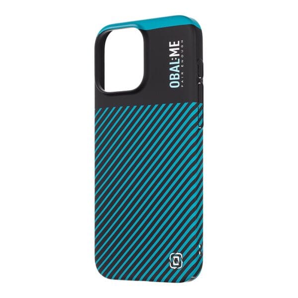 OBAL:ME Flossy Stripes Apple Black/Teal Kryt iPhone 16 Pro Max