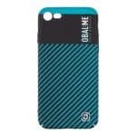 OBAL:ME Flossy Stripes Apple Black/Teal Kryt iPhone 7/8/SE 2020/SE 2022