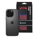 OBAL:ME Flossy Stripes Apple Blue/Red Kryt iPhone 16 Pro