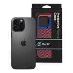 OBAL:ME Flossy Stripes Apple Blue/Red Kryt iPhone 16 Pro Max