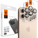 Spigen Optik Pro Glas.Tr ”Ez Fit” Camera Protector 2-Pack Desert Titanium iPhone 16 Pro/Pro Max