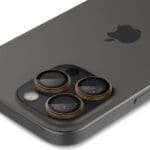 Spigen Optik Pro Glas.Tr ”Ez Fit” Camera Protector 2-Pack Desert Titanium iPhone 16 Pro/Pro Max