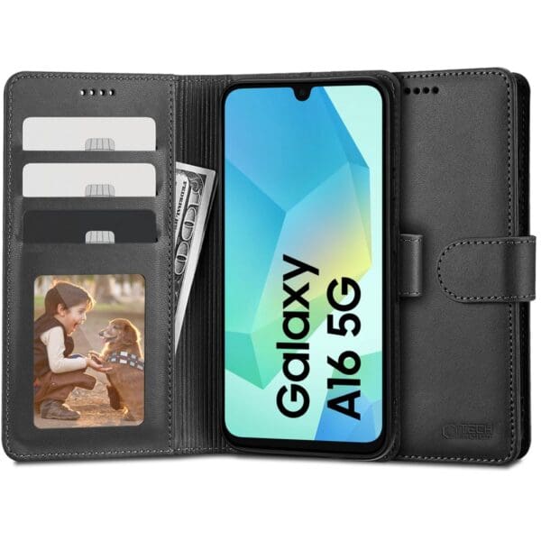 Tech-Protect Wallet Black Kryt Samsung Galaxy A16