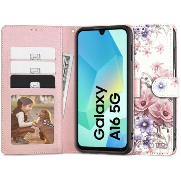 Tech-Protect Wallet Blossom Flower Kryt Samsung Galaxy A16