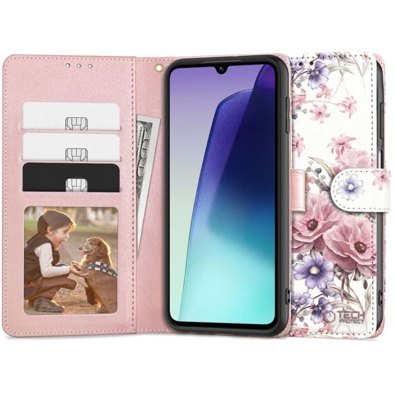 Tech-Protect Wallet Blossom Flower Kryt Xiaomi Poco C75/Redmi 14C