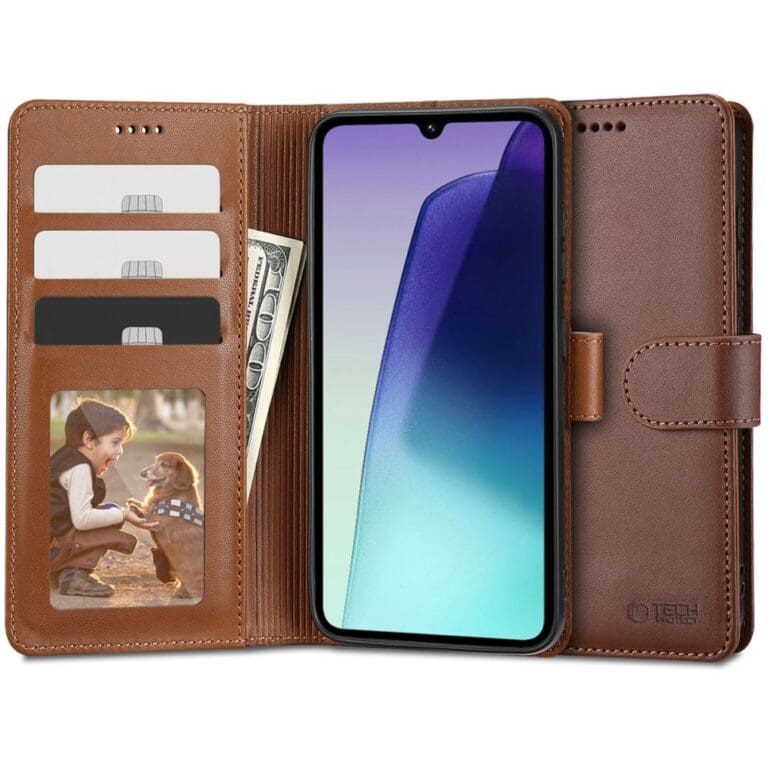 Tech-Protect Wallet Brown Kryt Xiaomi Poco C75/Redmi 14C