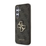 Guess PU 4G Metal Logo Brown Kryt Samsung Galaxy S24 Fe