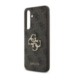 Guess PU 4G Metal Logo Brown Kryt Samsung Galaxy S24 Fe