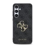 Guess PU 4G Metal Logo Grey Kryt Samsung Galaxy S24 Fe