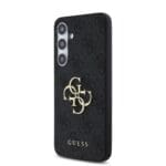 Guess PU 4G Metal Logo Grey Kryt Samsung Galaxy S24 Fe