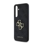 Guess PU 4G Metal Logo Grey Kryt Samsung Galaxy S24 Fe